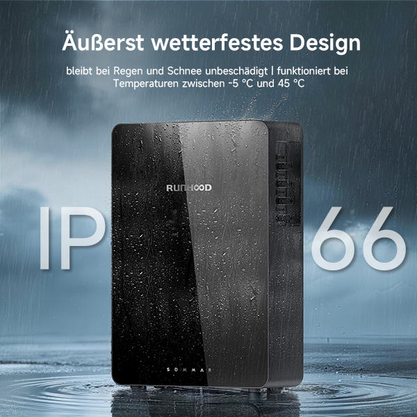 RUNHOOD R5200-AC mit IP66 Schutz bei Regen