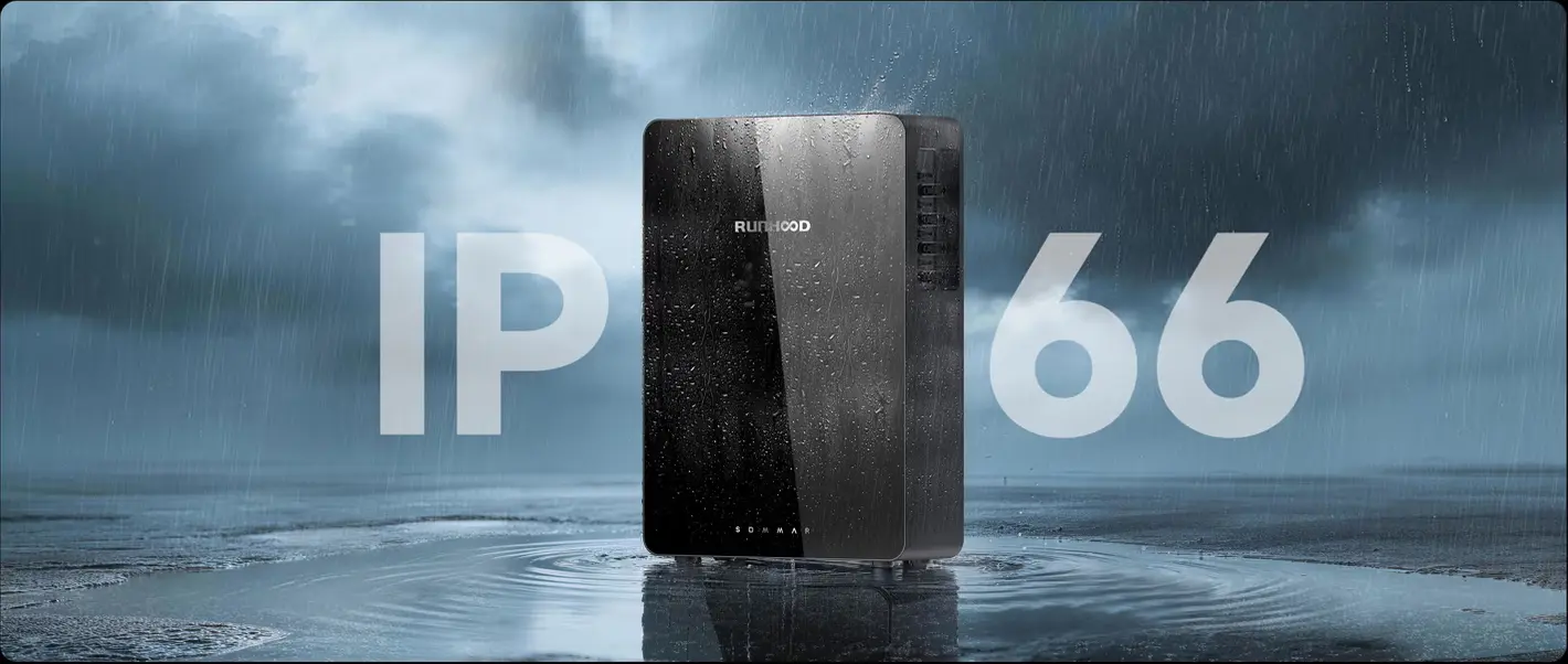 RUNHOOD R5200 mit Schutzart IP66 bei Regen